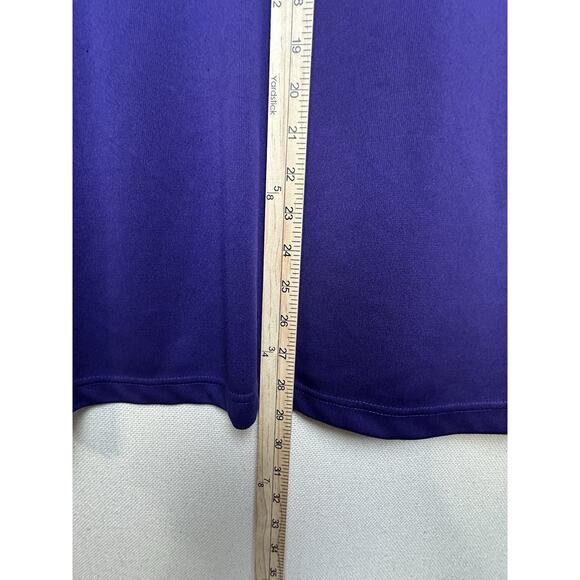 Russell NCAA LSU Tigers Shirt Mens Large Dri-Fit Lightweight Purple Polo Shirt - Picture 7 of 8